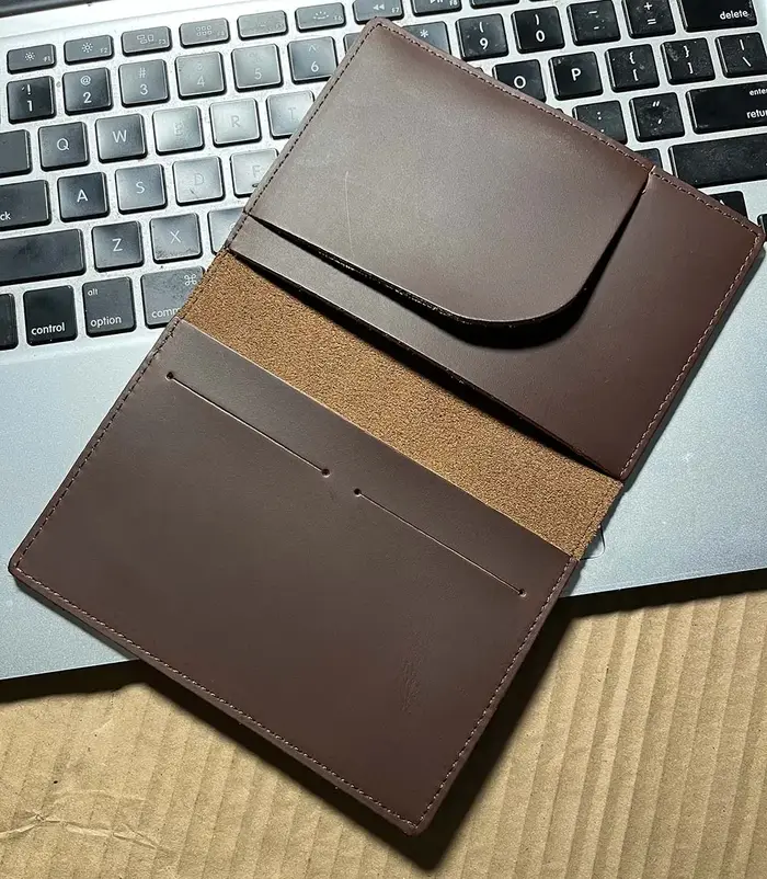Juste de passeport en cuir véritable