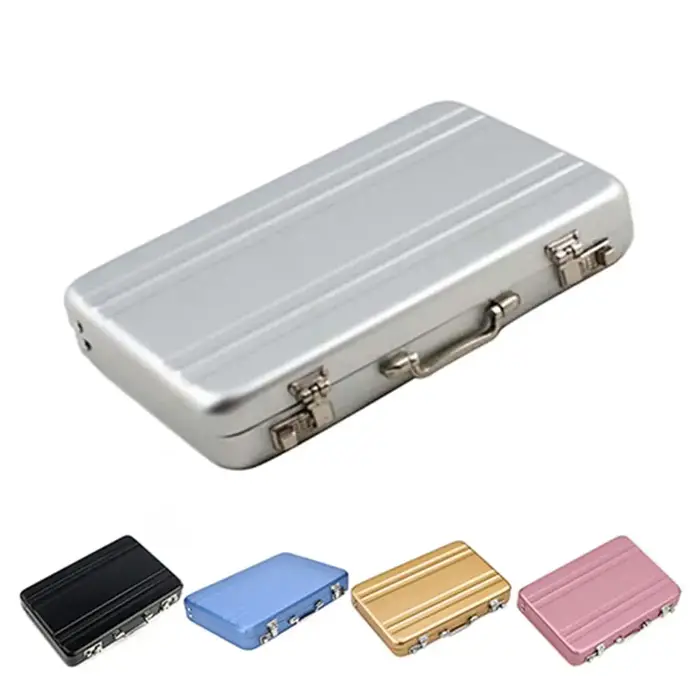 Porte-cartes en aluminium pour hommes et femmes