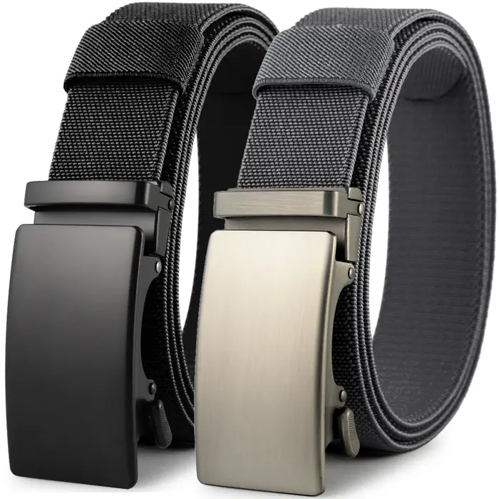 Ceinture élastique en métal pour hommes
