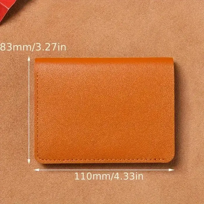 Petit portefeuille en cuir PU pour hommes et femmes