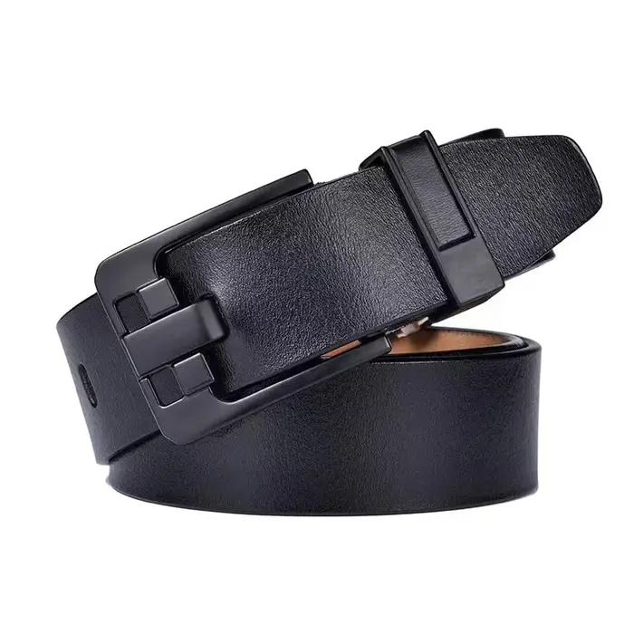 Ceinture de luxe pour hommes, en cuir, boucle ardillon en métal, haute qualité, marque célèbre de styliste, sangle de taille pour Jeans