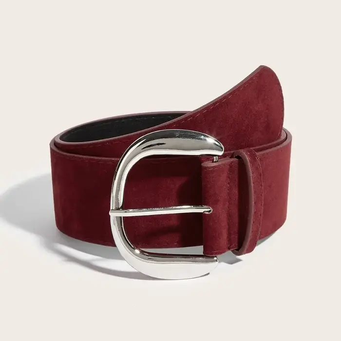 Maillard Styles daim cuir large ceinture à la mode décontracté boucle ardillon