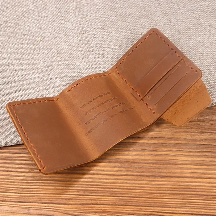 100% portefeuille en cuir véritable hommes la vie secrète de Walter Mitty
