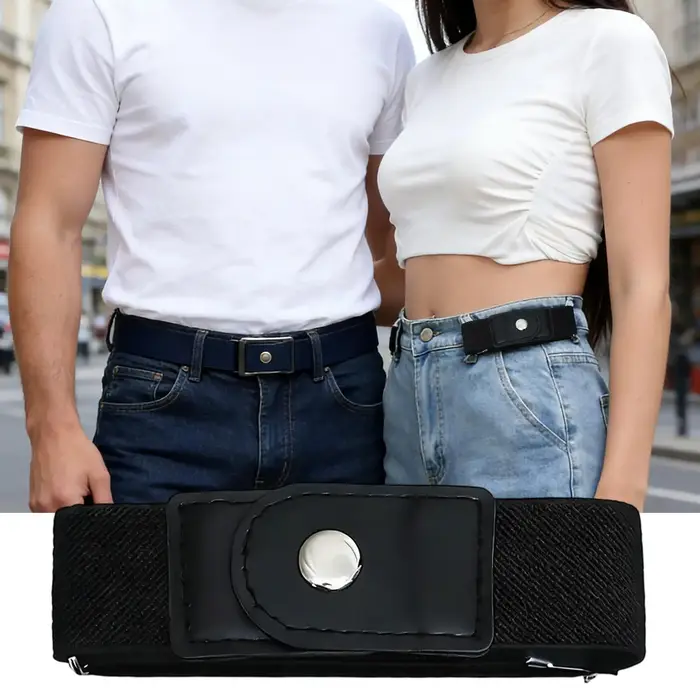 1 paire de ceinture élastique sans boucle
