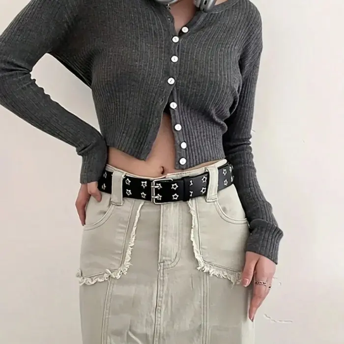 Ceinture ajourée de Style Punk pour femmes