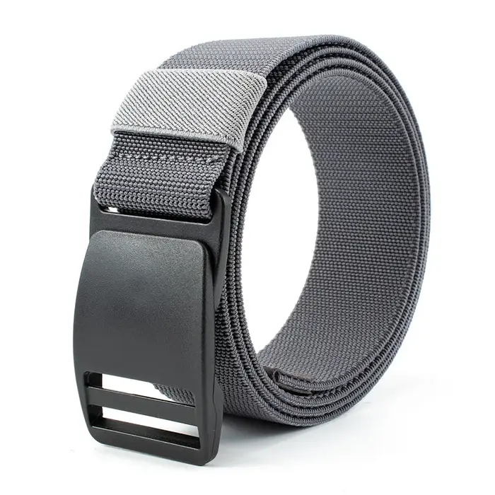 Ceinture élastique tactique pour homme, pantalon de haute qualité, ceinture d'extérieur multifonctionnelle en toile avec boucle en plastique, DT107