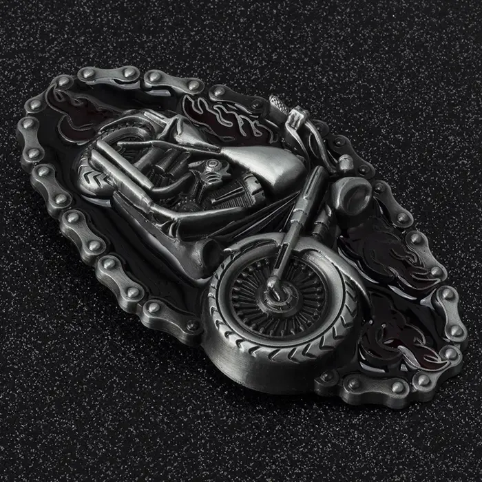 Boucle de ceinture en alliage pour hommes, modèle de moto, Cowboy, largeur 4.0