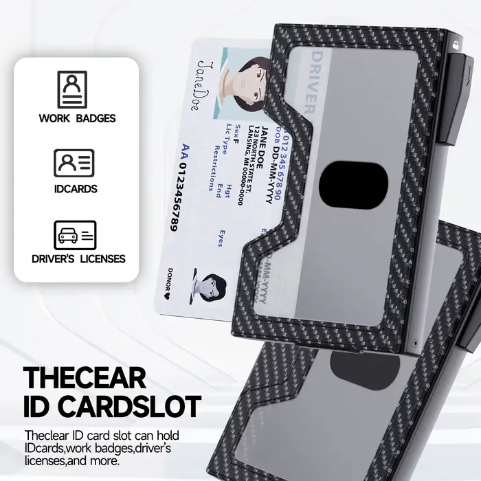 Porte-carte Pop-Up automatique à blocage RFID pour hommes