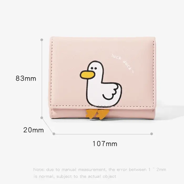 Portefeuille en cuir PU pour femmes