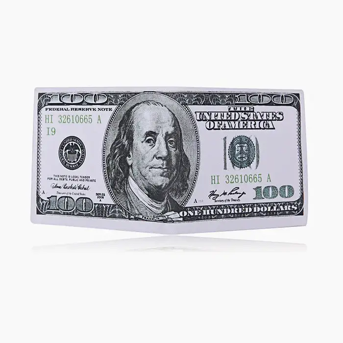 Hommes argent toile portefeuilles crédit porte-carte d'identité sacs sacs sacs à main monnaie Notes 