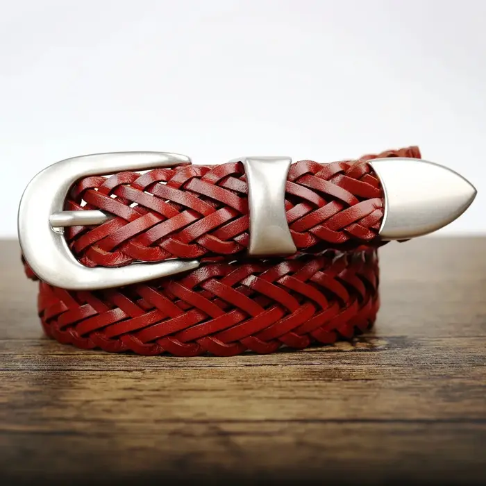 Ceinture en cuir Vintage décontractée faite à la main pour hommes et garçons