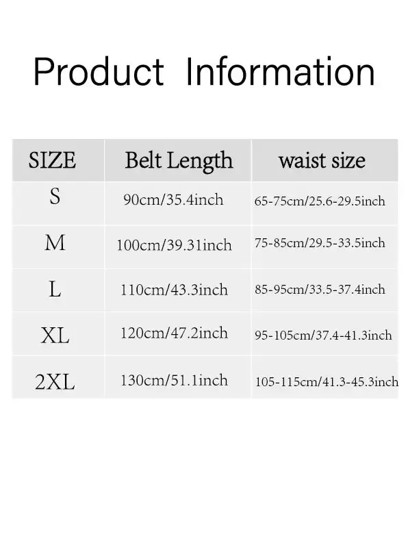 1 ceinture unisexe avec gaufrage