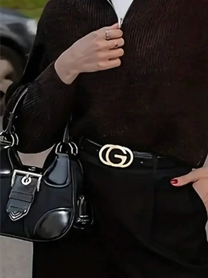 Ceinture en cuir véritable pour femme