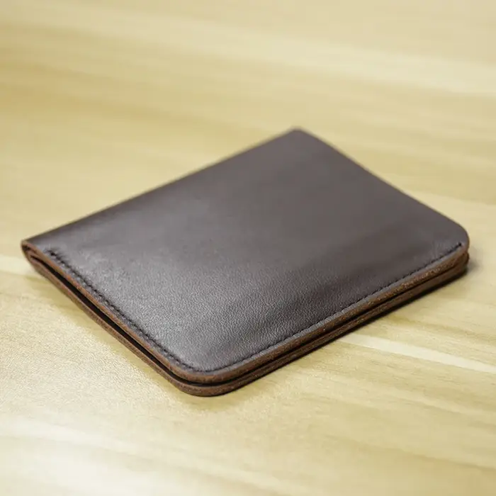 Portefeuille en cuir véritable pour hommes, décontracté, design de luxe, court, porte-cartes mince, sac d'argent solide, marque célèbre, portefeuille minimaliste fin
