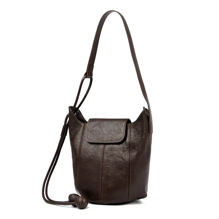 Sac bandoulière en cuir véritable pour femme