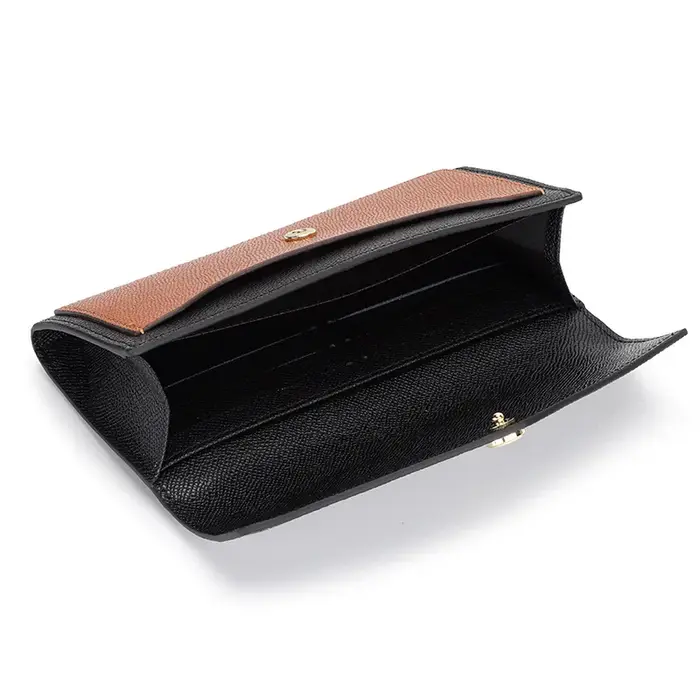 Portefeuille personnalisable en cuir véritable pour femmes