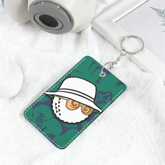 L-Leisure M-Malbones Porte-cartes en cuir PU imprimé de qualité, porte-clés, porte-étiquettes d'accè