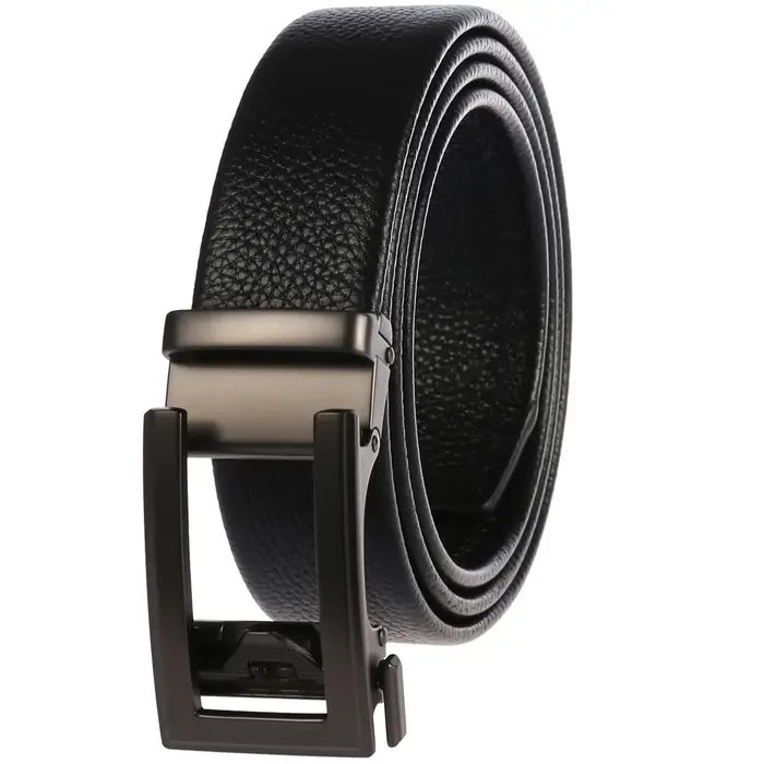 Ceintures d'affaires pour hommes en cuir véritable automatique