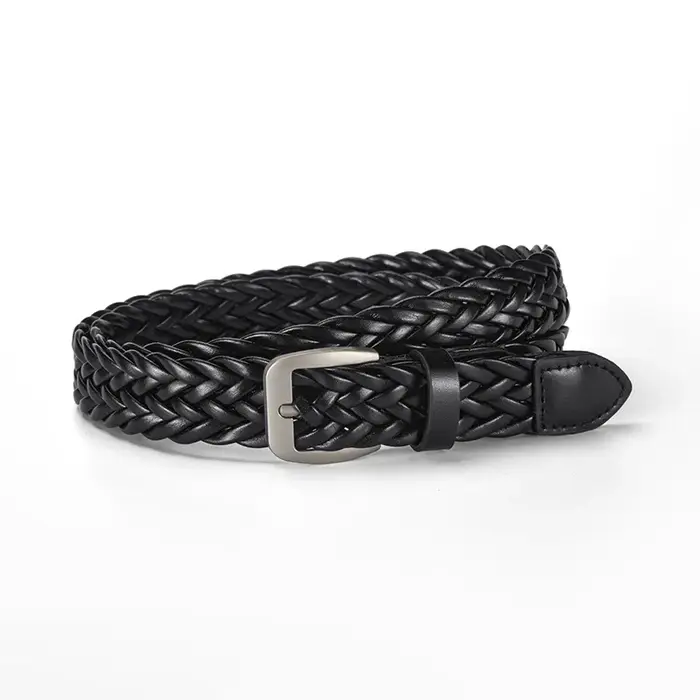 Ceinture tressée SimpleTrendy pour femme, ceinture minimaliste rétro fine, ceinture décontractée et