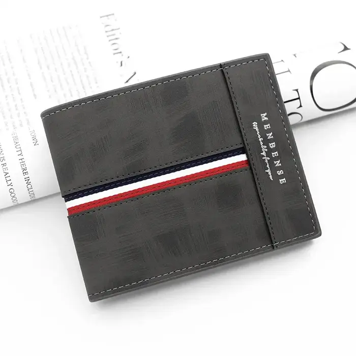 Portefeuille court mince de luxe pour hommes