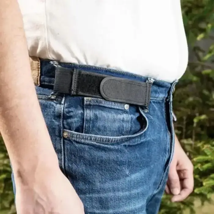 Lot de 2 ceintures élastiques sans boucle pour homme