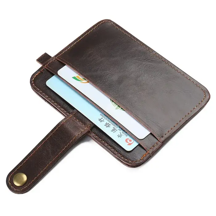 Portefeuille Vintage en cuir Pu pour hommes