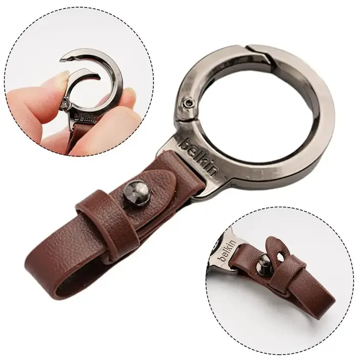 Porte-clés de voiture en cuir pendentif