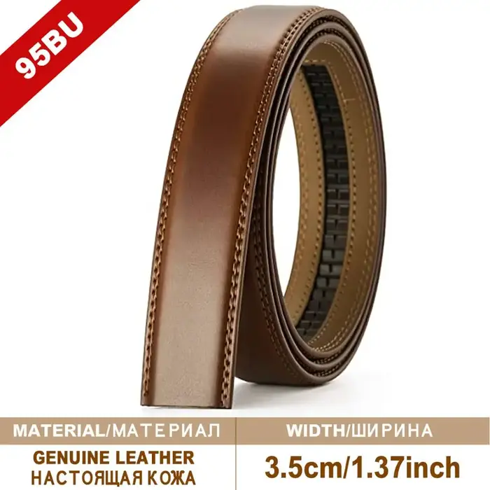 JACNAIP ceinture homme cuir sans tête boucle automatique