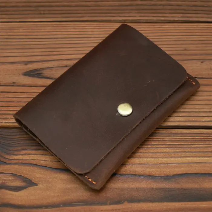 Portefeuille en cuir véritable pour hommes