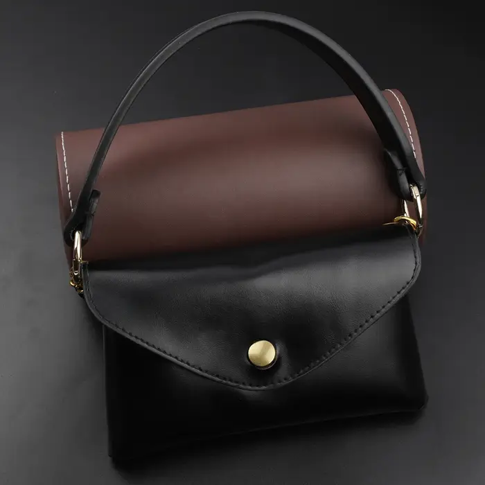 34CM sac bandoulière large sangle poignée ceinture bande femmes sac à main en cuir PU
