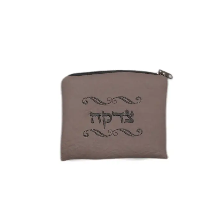 Porte-monnaie en tissu suédé, Mini-sac en tissu brodé hébreu, David de star