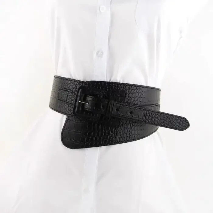 Ceinture élastique extra-large de style européen et américain pour femmes