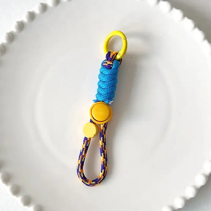 Porte-clés de mode créatif tressé lanière