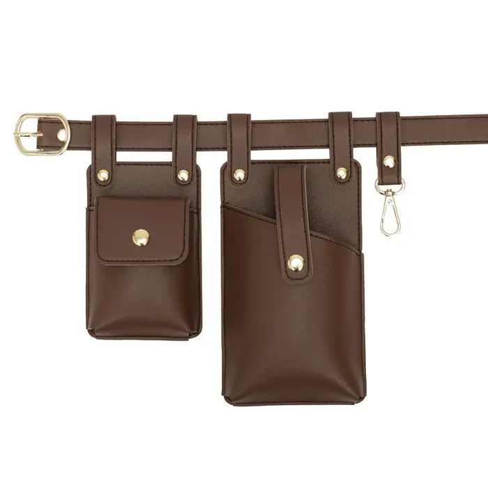 Sac banane en cuir PU souple pour hommes et femmes, sacs de ceinture de créateur de luxe, sac de tél