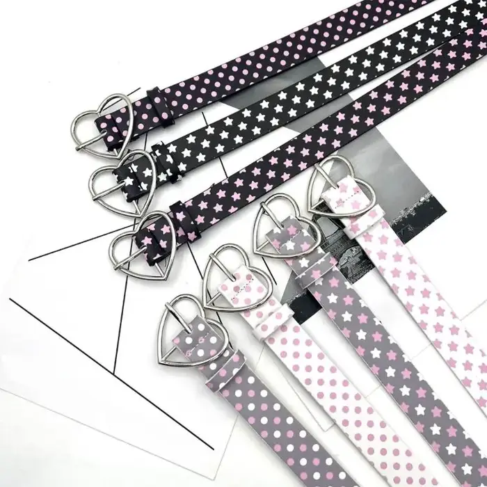39BD – ceinture à fermoir en forme d'étoile cœur