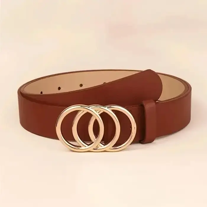 Ceinture tendance en cuir PU pour femmes
