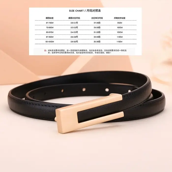 Ceinture en cuir de vachette pour femmes ; Ceinture fine pour la taille ; Décoration polyvalente ; Robe amincissante ; Accessoire de costume ; Ceinture pour femmes