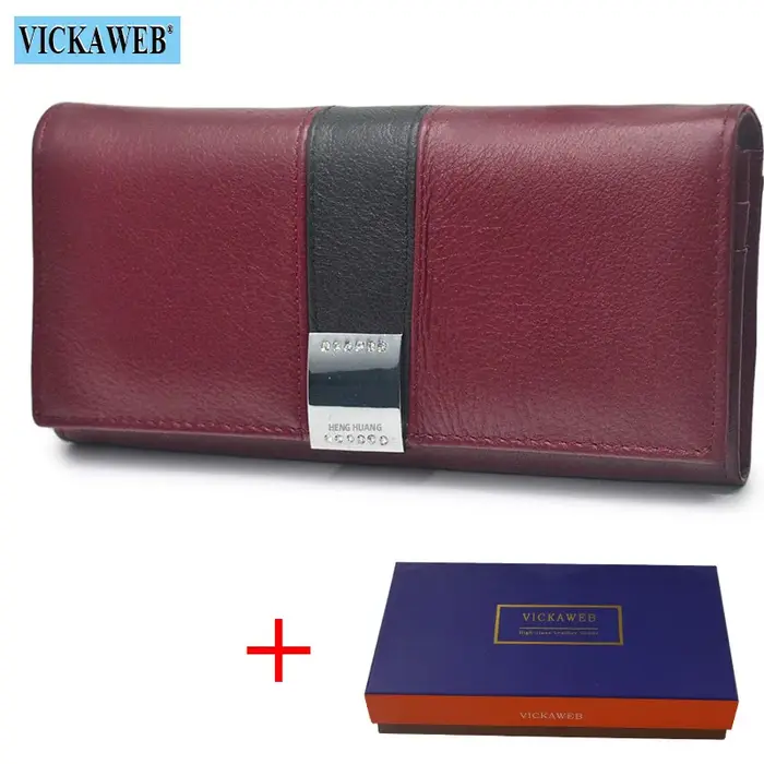 Cadeau gratuit femmes portefeuilles marque Design haute qualité en cuir portefeuille femme moraillon mode Alligator