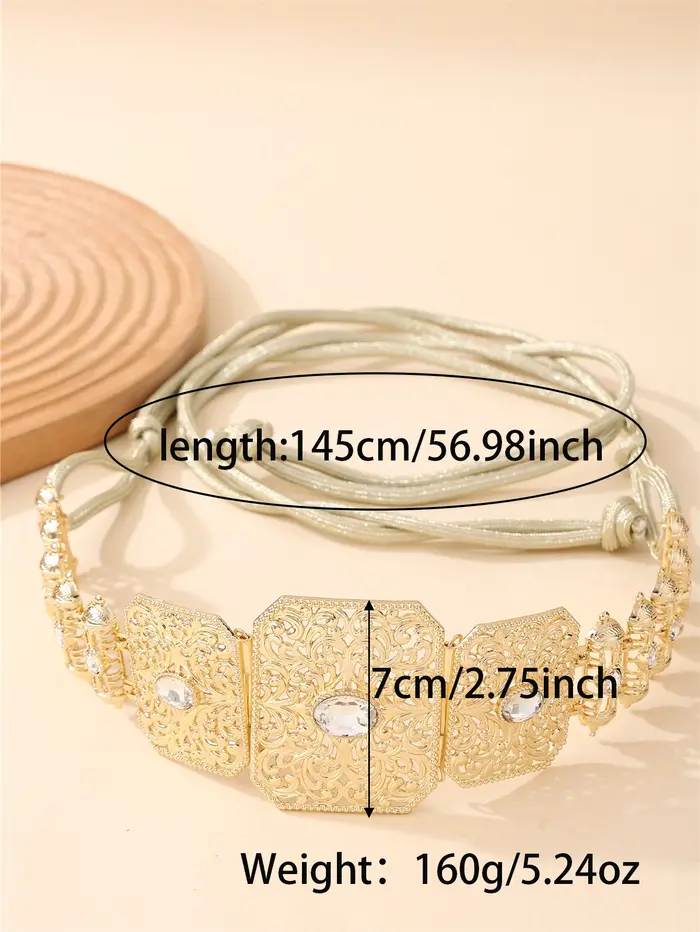 Ceinture caftan marocaine pour femmes avec strass