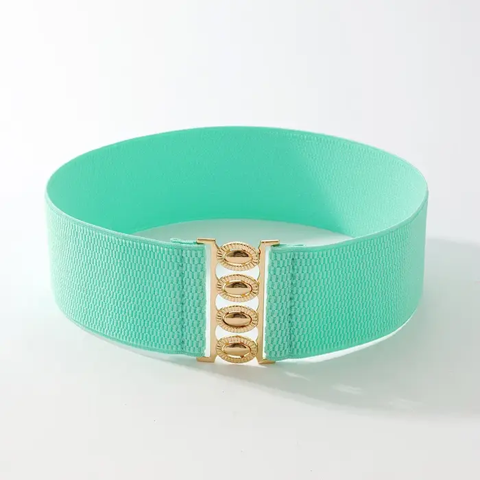 Ceinture large élastique réglable pour femmes avec jupe assortie – Conception de boucle simple, élégante et polyvalente, ceinture corset qui soulève la taille