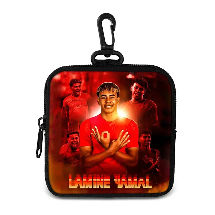 Porte-monnaie L-Lamin Yamal avec porte-clés