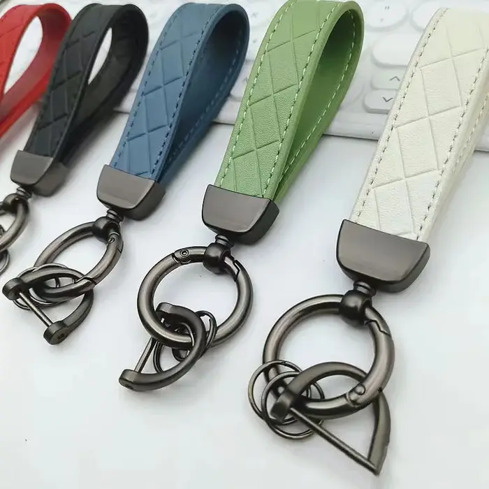 Porte-clés de voiture en Faux cuir de luxe