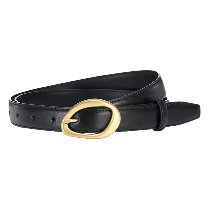Ceinture classique à boucle pour femme, ceinture multifonctionnelle en cuir durable pour jeans, robe