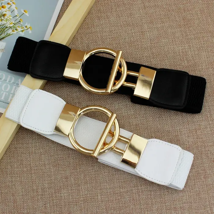 Ceinture élastique à la taille pour femme