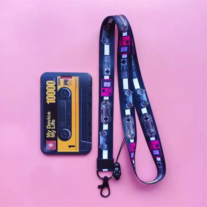 Porte-cartes à bande rétro