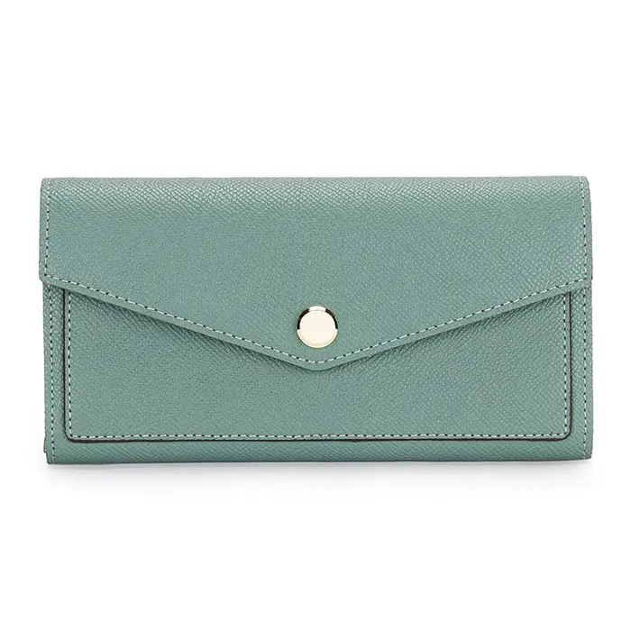 Portefeuille personnalisable en cuir véritable pour femmes