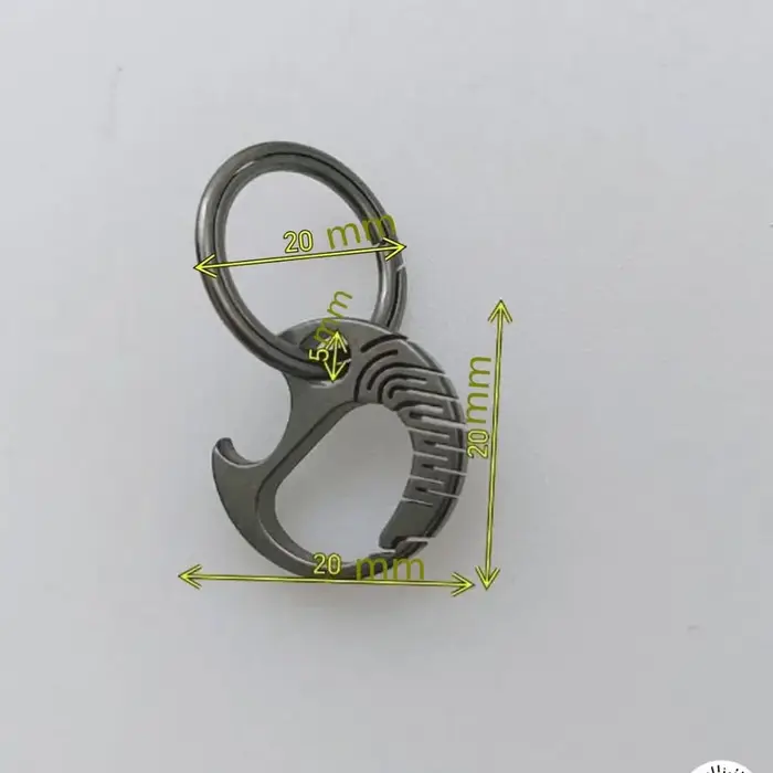 Mini porte-clés en alliage de titane
