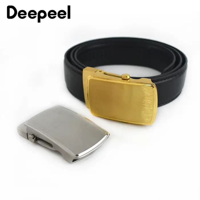 Boucle de ceinture en acier inoxydable 36mm/39mm, fermoir à roulettes en laiton massif, boucles automatiques sans dents, accessoires de tête en cuir