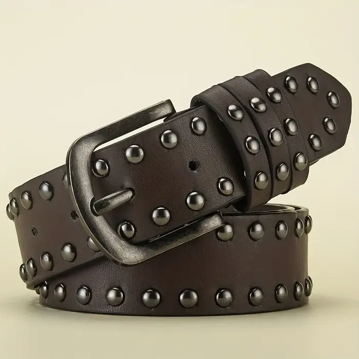 Ceinture pour hommes rétro fait vieille alliage aiguille boucle