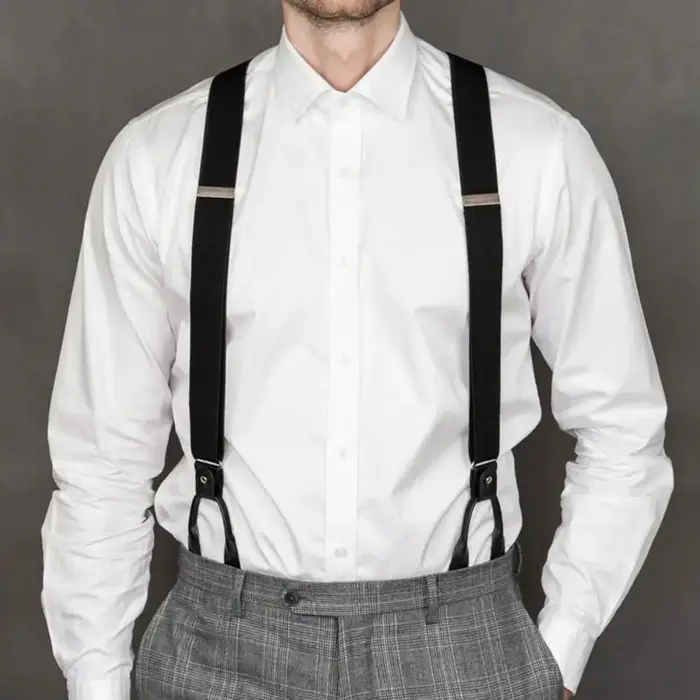 Bretelles Vintage en cuir pour hommes et femmes adultes